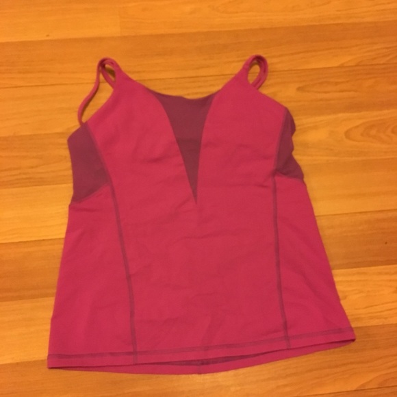 Pink mesh lulu tank - Picture 2 of 2